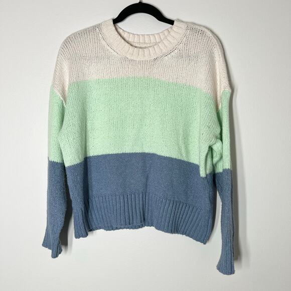 American Eagle Outfitters Sweaters - American Eagle Women's Striped Sweater Crew‎ Neck Size Medium